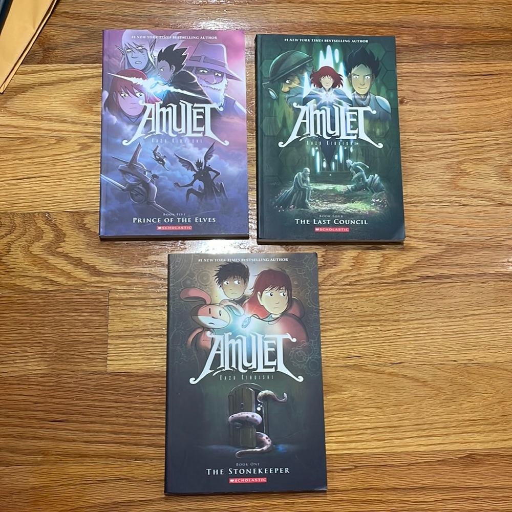 Amulet Paperback Comic Book-set of 3